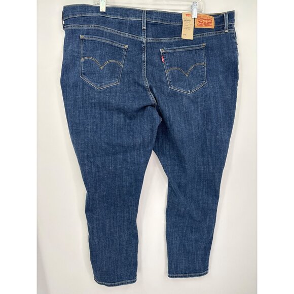 Levi's 711 Skinny Ankle Length Mid Rise Jean 24W Plus NEW - Picture 6 of 9